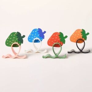 Kate Spade Green and Blue Strawberry Place Card Set